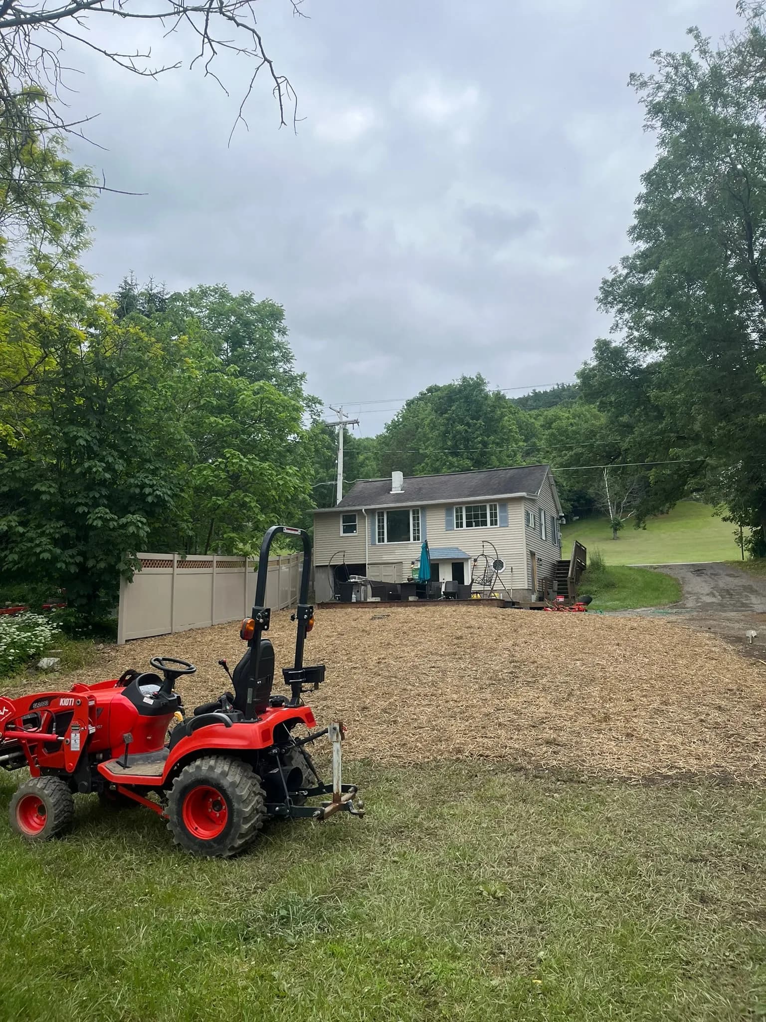 Property grading and leveling work