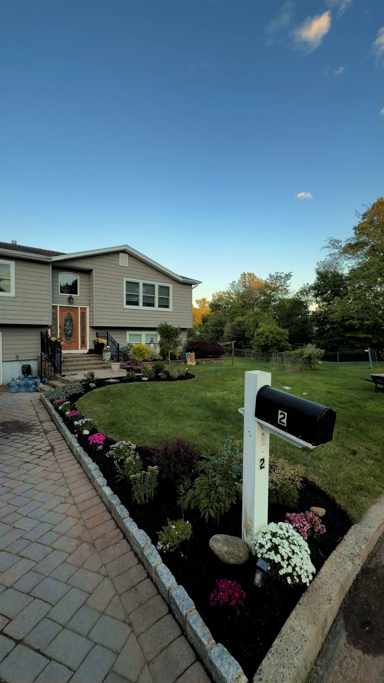 Front yard refresh, before and after